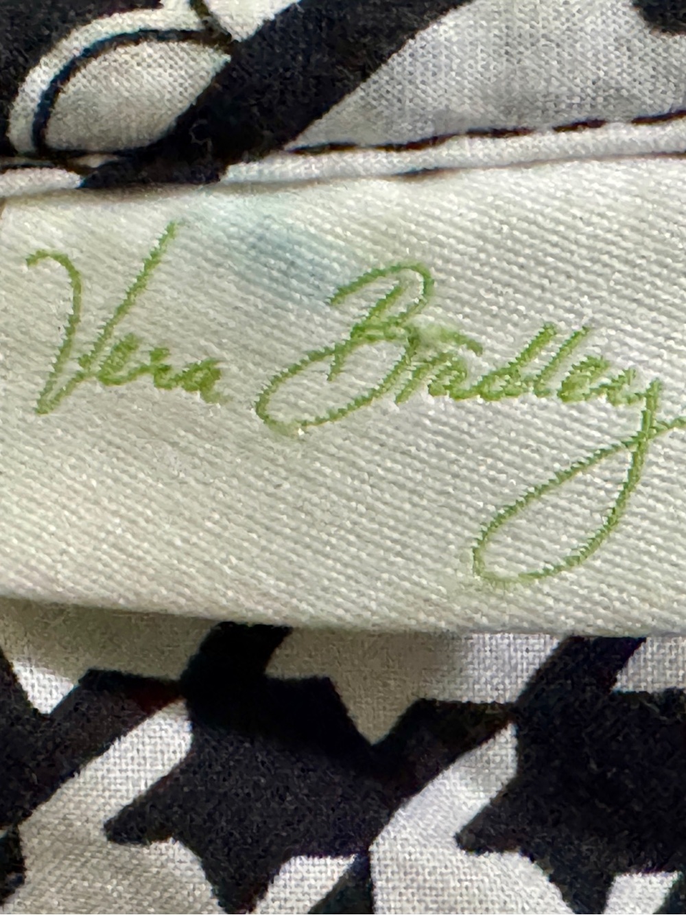 Vera Bradley Black & White Paisley Quilted Travel Bag - Picture 6 of 10